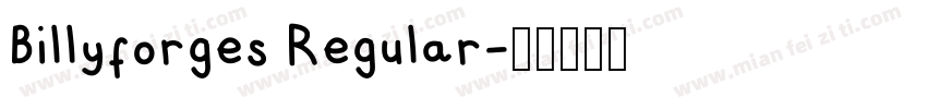 Billyforges Regular字体转换